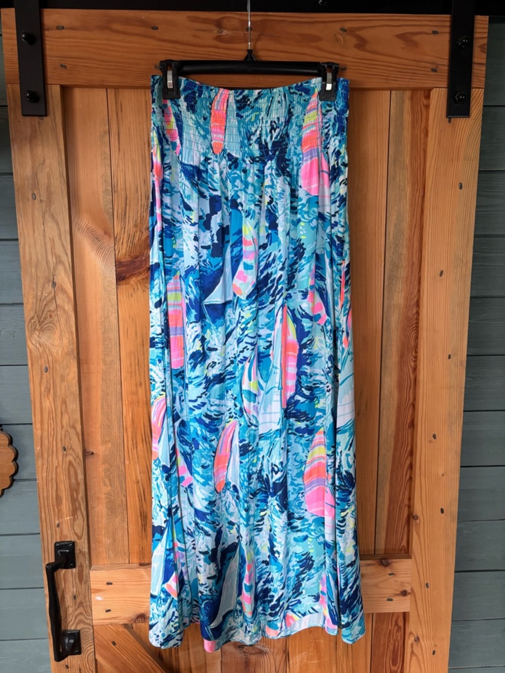 Lilly Pulitzer Sailboat Maxi Skirt - Lightweight Printed Summer Skirt